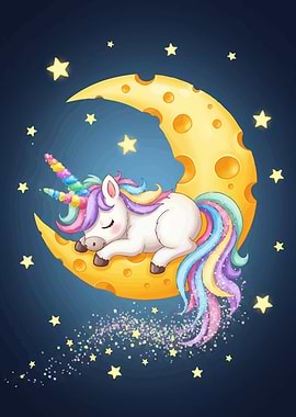 Sleeping Unicorn Moon