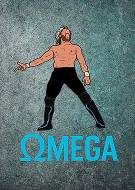 Kenny Omega wrestling illustration