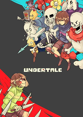 Undertale characters fan art illustration