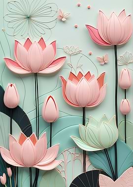 Elegant Lotus Flower Arrangement