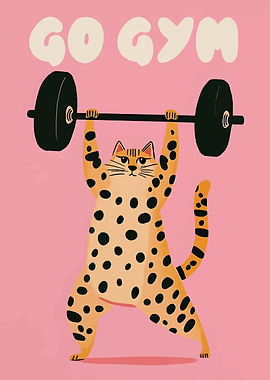 Go Gym: Weightlifting Cat