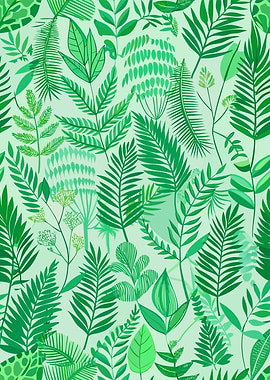 Green Leaf Pattern