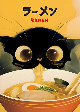 Cat and Ramen
