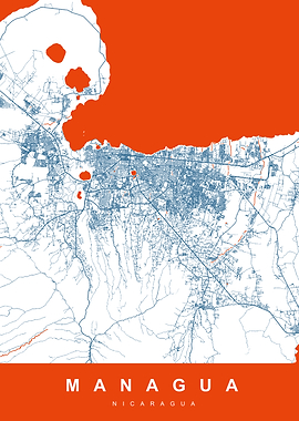 Managua, Nicaragua City Map