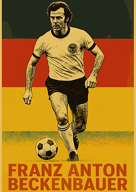 Franz Beckenbauer Soccer Poster