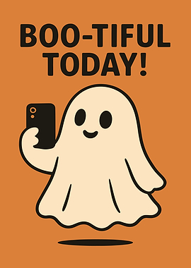 Boo-tiful Today Cute Ghost Selfie