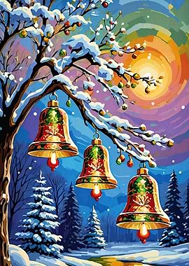Winter Bells Landscape Painting
