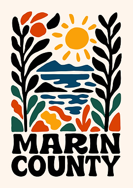 Marin County Abstract Landscape Art