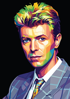 David Bowie Pop Art Portrait