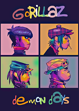 Gorillaz Demon Days Album Cover Art