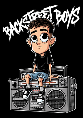 Backstreet Boys Cartoon on Boombox