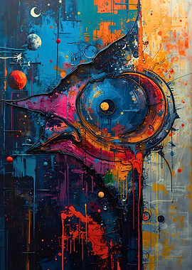 Abstract Cosmic Bird