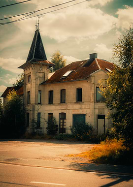 Old Abandoned House with Tower