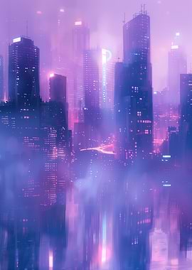 Purple Haze Cityscape