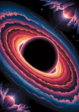 Colorful Black Hole in Space