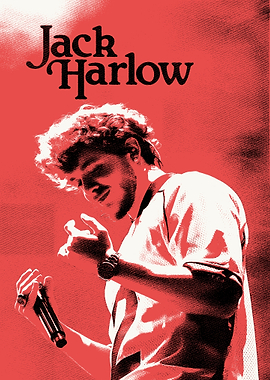 Jack Harlow Red Portrait