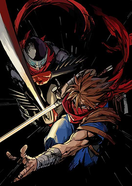 Strider Hiryu and Hotsuma Illustration