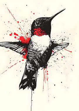 Ruby-throated hummingbird