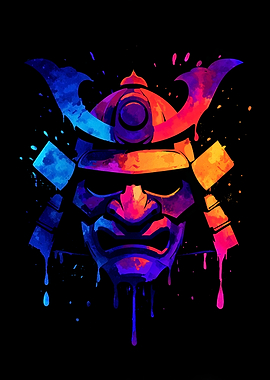 Colorful Samurai Mask
