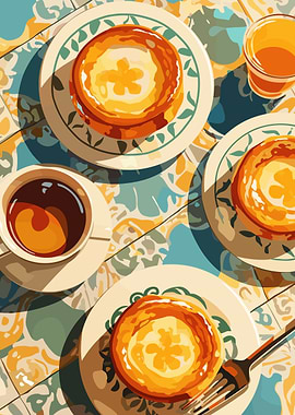 Breakfast Still Life with Pastries