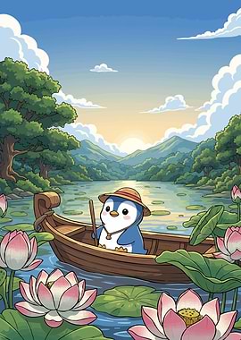 Penguin Boa Lotus Flowers