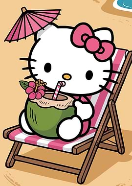 Hello Kitty Beach Relaxation