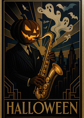 Halloween Jazz Pumpkin