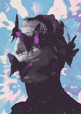 Butterfly Masked Figure Digital Art music hiphop rap
