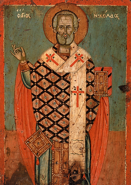 Saint Nicholas Orthodox Icon Painting