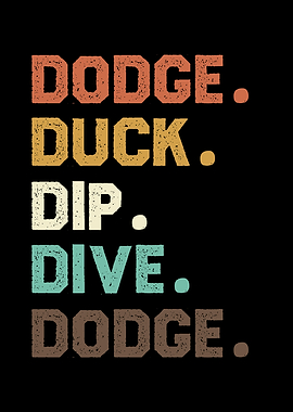 Dodgeball Retro Text Art