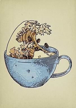Coffee Wave in a Cup