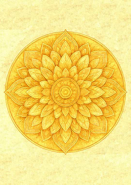 Mandala Illustration Light spiral of the soul