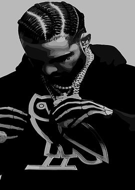 Monochrome Portrait with Owl Logo