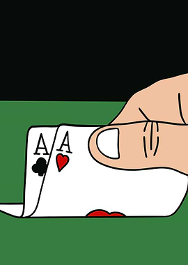 Pocket Aces Hand in Poker Game