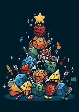 Dungeons and Dragons Christmas Tree