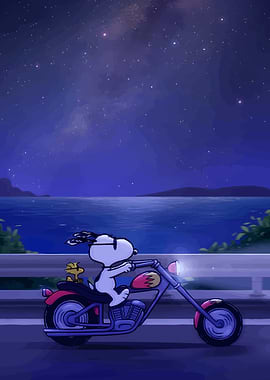 Snoopy and Woodstock Motorcycle Ride
