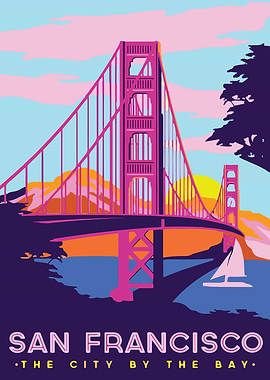 San Francisco Golden Gate Bridge Art