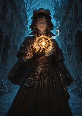 Mysterious Steampunk Enchantress