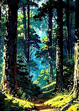 Lush Forest Path