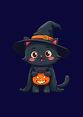 Halloween Cat with