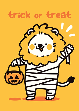 Lion Mummy Trick or Treat
