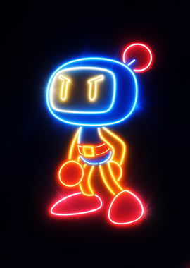 Bomberman Neon Light
