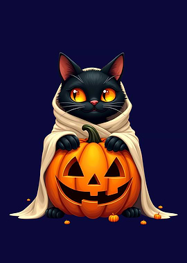 Halloween Cat with