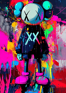 KAWS-inspired Graffiti Art