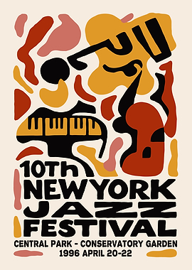 10th New York Jazz Festival Poster