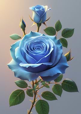 Blue Rose Blossom