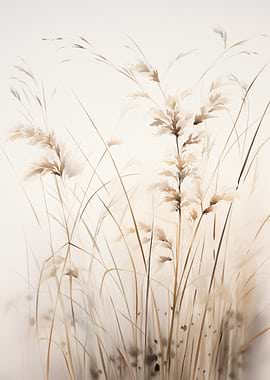 Botanical Beige Grasses