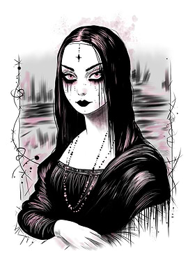 Gothic Mona Lisa Illustration