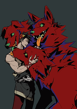 Hades and Cerberus Illustration