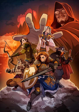 Fantasy Adventure Party Illustration